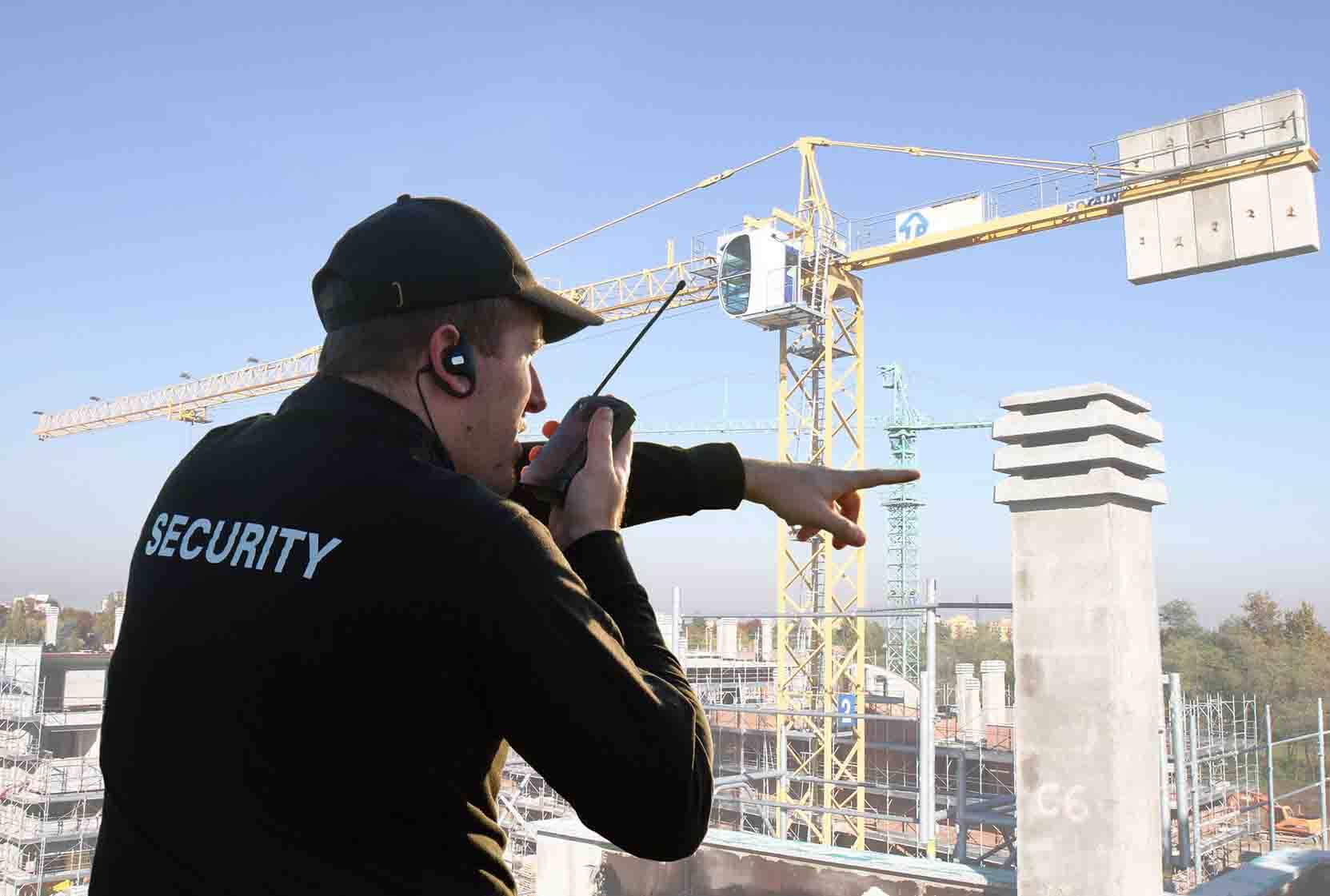 Home construction site security guard